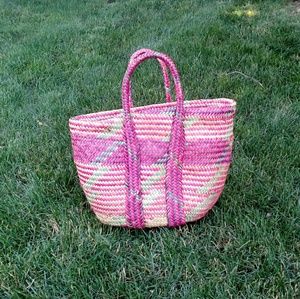 Ethnic Print Basket Purse